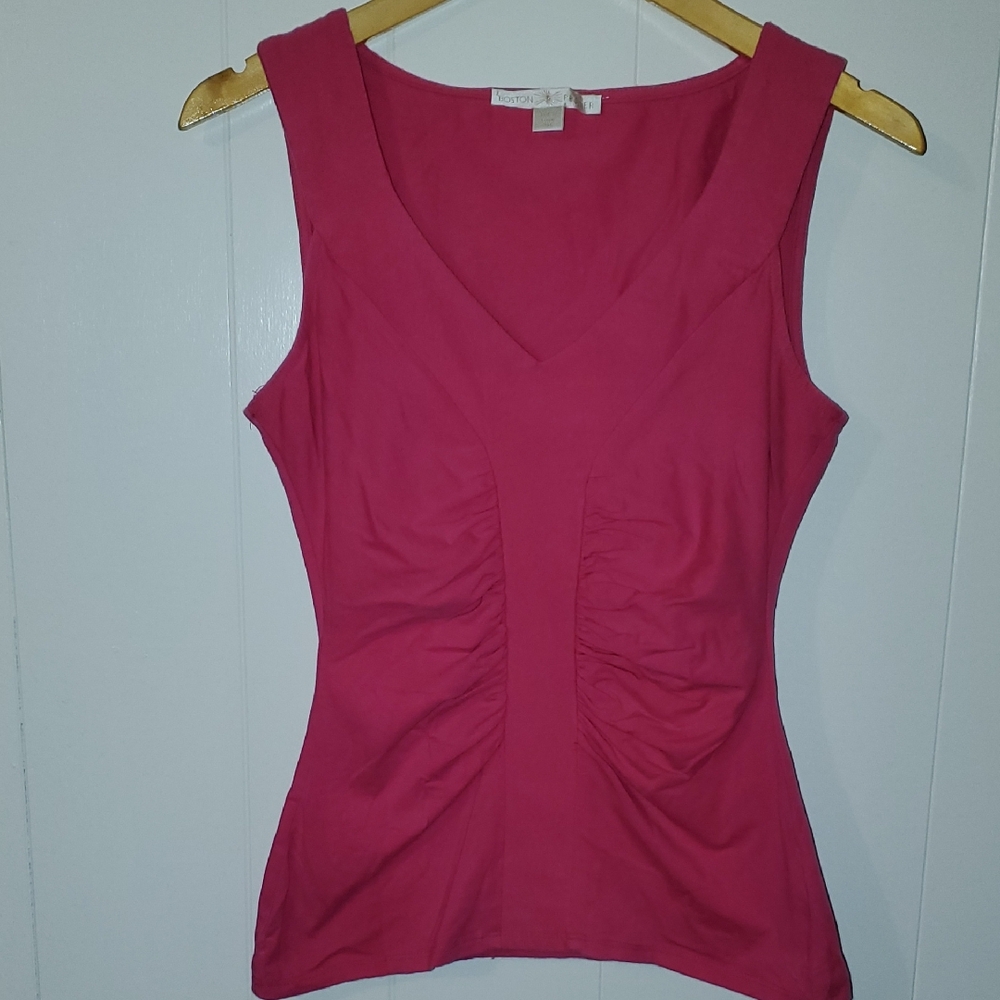 Boston Proper Fuchsia Tank Top
